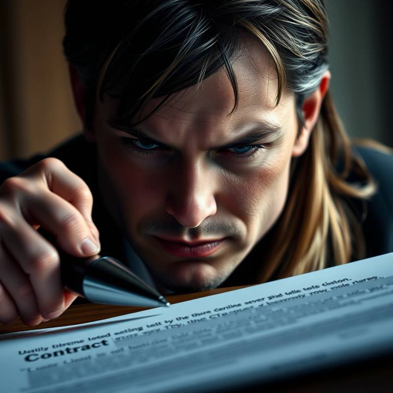 Contract representing legal terms