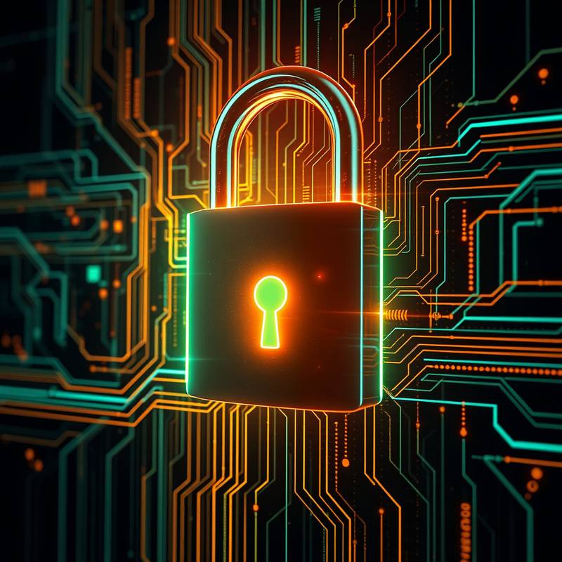 Padlock representing data security